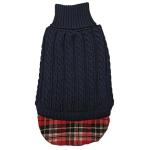 Fashion Pet UnTucked cable Sweater Navy SM