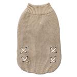 Fashion Pet Criss Cross Tan Sweater
