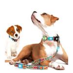 MAX&MOLLY Smart ID Dog Collar Comic L 15-25"