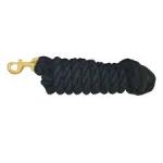 LEAD ROPE COTTON W/BR BOLT-BLACK