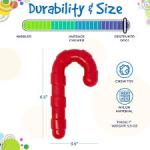SodaPup Candy Cane – Durable Dog Chew Toy Made in USA from Non-Toxic