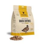 Vital Essentials Freeze Dried Raw Dog Food, Duck Mini Nibs Entree, 14 oz