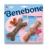 Benebone Puppy 2-Pack Maplestick/Zaggler Durable Dog Chew