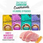 Tiki Cat Born Carnivore Complements Variety Pack Grain-Free Wet Cat Food Topper, 2.1-oz pouch, case