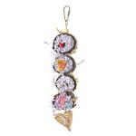 A & E Cages Happy Beaks Cali Roll Sushi Stack Hanging Bird Toy 1ea/One Size