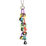 A & E Cages Made in America Bagels and Bell Bird Toy