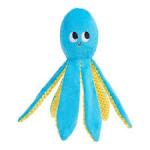 BARK Odd Otto Thrasher Squeaky Plush Dog Toy, Blue