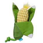 Bark Corn On The Slob Corn Yellow Green Plush Dog Toy, Medium