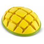 Bark Super Chewer Go Mango Fruit Yellow Green Rubber Dog Toy