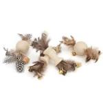 Spot Love The Earth Wood & Feather Cat Toy Assorted, 1ea/One Size