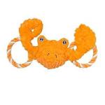 Jolly Pet Tug-a-Mals Crab Dog Toy Orange, 1ea/XL,
