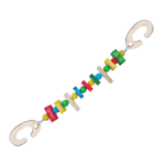 A & E Cages Nibbles Hanging Wood Chew w/ Treat Clips Small Animal