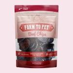 Farm to Pet Beef Chips Dog Treats 12 oz