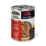 ACANA Premium Chunks in Bone Broth Grain-free Wet Dog Food Beef Recipe 12.8oz Cans