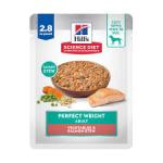 Hill's Science Diet Adult Perfect Weight Management Vegetables & Salmon Stew Wet Dog Food, 2.8-oz