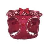 Doggie Design American River Choke Free Dog Harness Wine Polka Dot LG