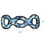 Tuffy Ultimate 3WayTug Durable Dog Toy Blue Camo