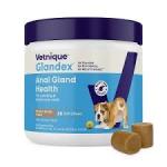 Vetnique Glandex Anal Gland Health  Dog Supplements Peanut Butter Flavor 60ct