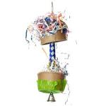 A & E Cages Happy Beaks Foraging Cupcake Bird Toy