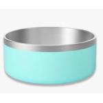 QT Dog Stainless Steel Double Wall Bowl  Aqua MD