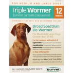Durvet Triple Wormer  for Medium-Large Dogs 12  Chewable Tablets