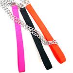 Valhoma Chain Lead With Hot Orange Nylon Handle 2.5MM 40