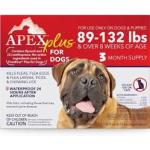Apex Plus Topical F&T Treatment for Dogs 3ct 89-132 lbs
