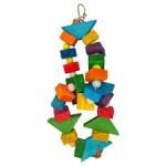 A&E Cages Blocks & Bead Hanging Wood Rings Bird Toy