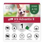 Elanco K9 Advantix II Topical Flea, Tick & Mosquito 1 month Supply 4-10lbs