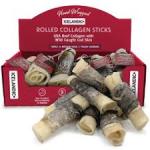 Icelandic+ Beef Rolled Collagen Stick Dog Treat w/Wrapped Fish SM/Md dog