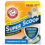 Arm & Hammer Super Scoop Clumping Unscented Cat Litter 1ea/20 lb