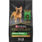 Purina Pro Plan Small Breed Dog Food Shredded Blend Chicken and Rice Formula With Guaranteed Live Pr