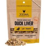 Vital Essentials Duck Liver Freeze-Dried Raw Cat Treats 0.9 oz