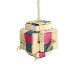 A & E Cages Happy Beaks Pixel Cube Medium Bird Toy 1ea