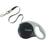 Coastal Power Walker Dog Retractable Leash Black  - XS