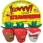 Yeowww! Strawberry Catnip Cat Toy Multi, 1ea/3 pk