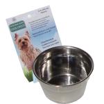 Lixit Stainless Steel Dog Crock Silver, 1ea/10 oz