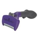 FURminator Undercoat deShedding Tool for Cats with Short Hair Black/Purple, 1ea/MD/LG