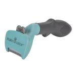 FURminator Undercoat deShedding Tool for Cats with Short Hair Black/Blue, 1ea/SM