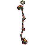 Mammoth Pet Products Cloth Dog Toy Rope 4 Knot Tug Assorted, 1ea/27 in, LG