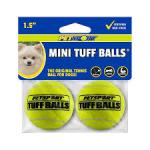 Petsport USA Tuff Ball Dog toy Yellow, 1ea/2 pk, 1.5 in