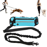 Multifunctional Hands Free Dog Leash Set Adjustable Reflective Bongee Dog Leash With Waist Pack Run