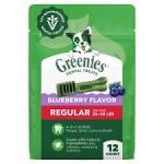 Greenies Dog Dental Treats Regular, Blueberry, 1ea/12 oz, 12 ct