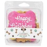 Claudia's Canine Bakery Happy Birthday Pink 7 oz. Clamshell