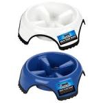 JW Pet Skid Stop Slow Feed Dog Bowl Assorted, 1ea/XL