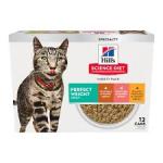 Hills SD Adult Perfect Weight Variety Pack Wet Cat Food 12/2.9oz