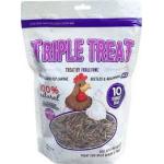 Fickle Fowl Triple Treat- Mealworm, Fly larvae, beetles
