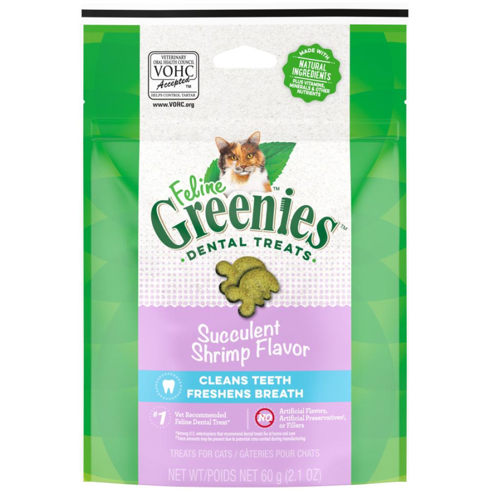 Greenies Feline Shrimp Adult Cat Dental Treats 4.6 oz Greenies Feline Shrimp Adult Cat Dental Treats 4.6 oz