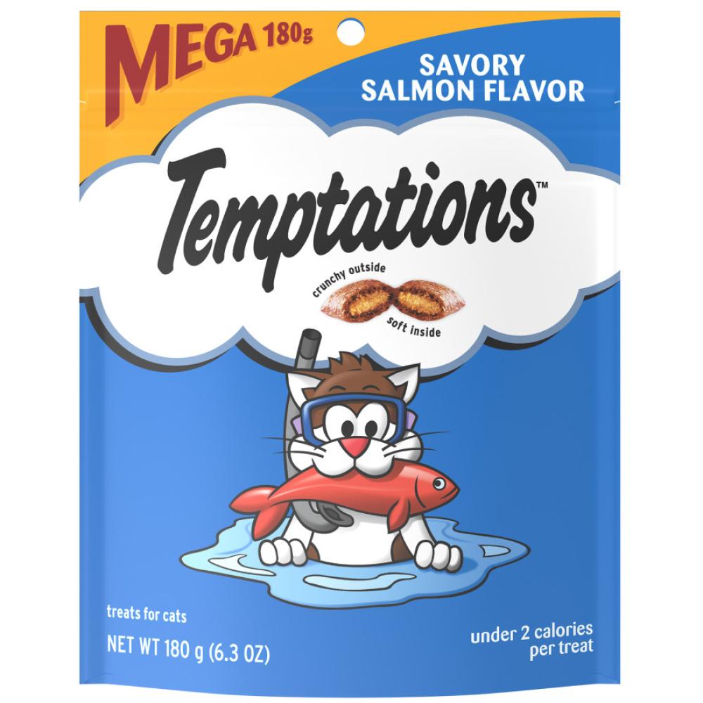 Temptations Classics Crunchy Soft Salmon Adult Cat Treats 6.3 oz Temptations Classics Crunchy Soft Salmon Adult Cat Treats 6.3 oz