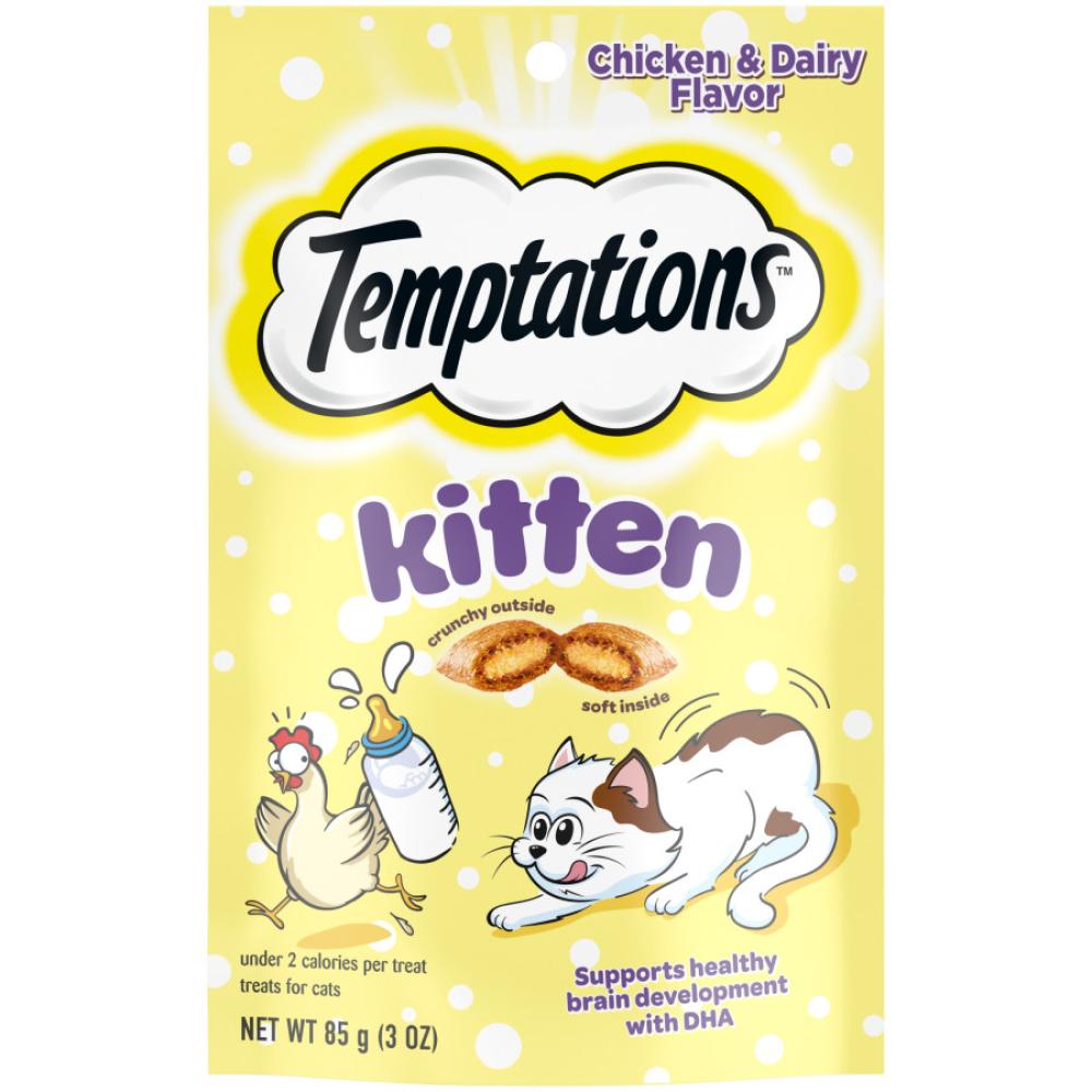 Temptations Kitten Chicken & Dairy Flavor Cat Treat 3 oz Temptations Kitten Chicken & Dairy Flavor Cat Treat 3 oz
